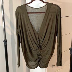 Fashion Nova olive green top